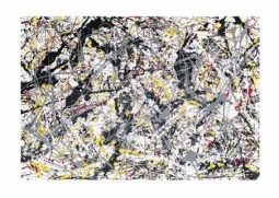 Silver over Black Poster by Jackson Pollock