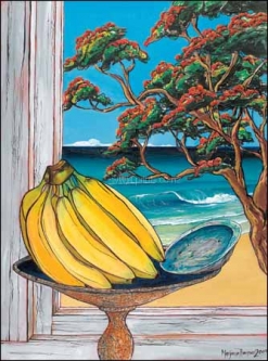 Banana Pohutukawa by Maryanne Thomsen
