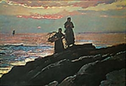 Sunset, Saco Bay by Winslow Homer