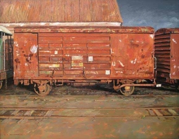 Railway Wagon at Sunset by Bill MacCormick