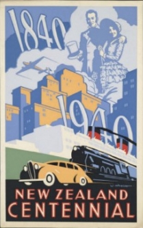 NZ Centennial Vintage Poster (Large)