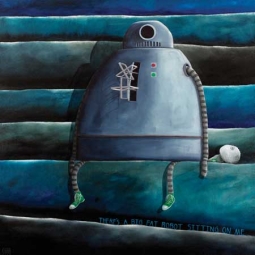 There is a Big Fat Robot Sitting on Me by Tony Cribb