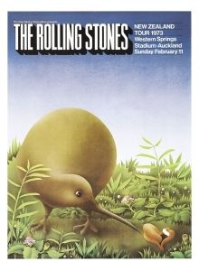 Kiwi Rolling Stones Vintage Poster (Signed)