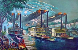 Champions of the Mississippi by Currier & Ives