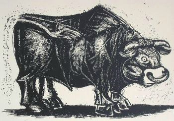 Bull by Dick Frizzell: New Zealand Fine Prints