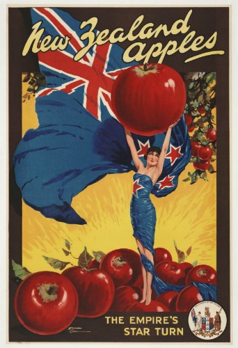 New Zealand Apples Vintage Advertising Poster New Zealand