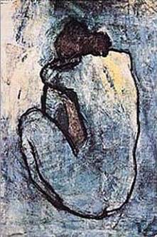 Blue Nude Poster by Pablo Picasso