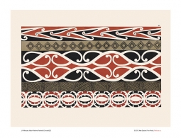 Design 23 - Maori Patterns Painted & Carved
