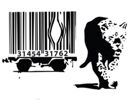 Barcode Leopard by Banksy