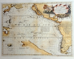Mar del sud mare Pacifico by Vincenzo Coronelli