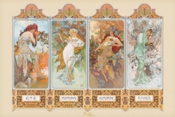 Mucha "Four Seasons" Poster