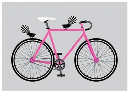 Greg Straight Print "On her Bike"