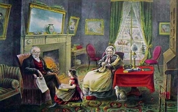 Old Age by  Currier & Ives