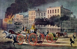 Life of a Fireman by  Currier & Ives