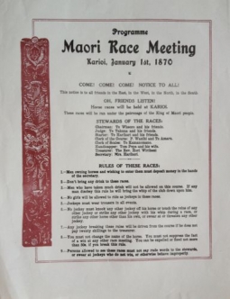 Maori Race Meeting: Programme & Rules