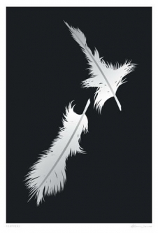 Feathers NZ Map by Glenn Jones