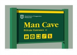 Man Cave Print by Glenn Jones