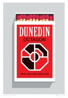 Dunedin Match Box Print by Glenn Jones
