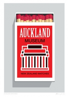 Auckland Match Box Print by Glenn Jones