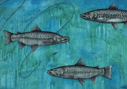 Trout - Tight Lines by Joanne Webber