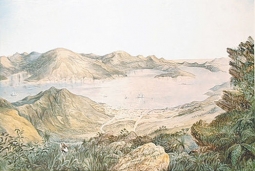 Port Lyttelton 1858 by J. Bunney