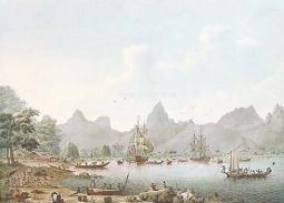 View of Morea, Society Islands by John Cleveley