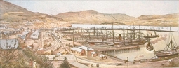 Shipping & Wharves at Lyttelton by Unknown