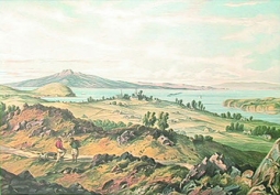 Auckland Harbour 1875 by C.D. Barraud
