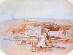 Auckland Waterfront 1852 by Charles Heaphy