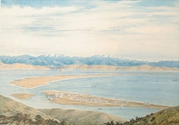 View From the Hill above Napier 1866 by C.D. Barraud