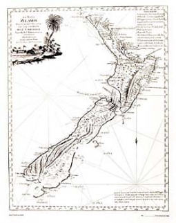 Captain Cook's Chart of New Zealand