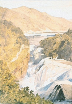 Te Reinga Falls, Hawkes Bay 1867 by J.C. Richmond