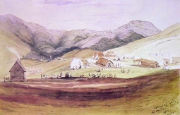 Camping Out, Lyttelton 1851 by William Fox