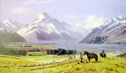 Musterers, Mt Cook by Peter Beadle