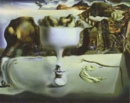 Poster of Apparition of Face & Fruit Bowl by Salvador Dali