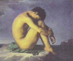 Young Nude at the Seaside by Hippolyte Flandrin