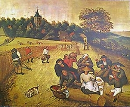 Harvesters' Meal by Pieter Brueghel