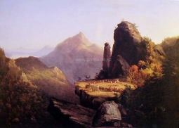 Scene from 'The Last of the Mohicans' by Thomas Cole